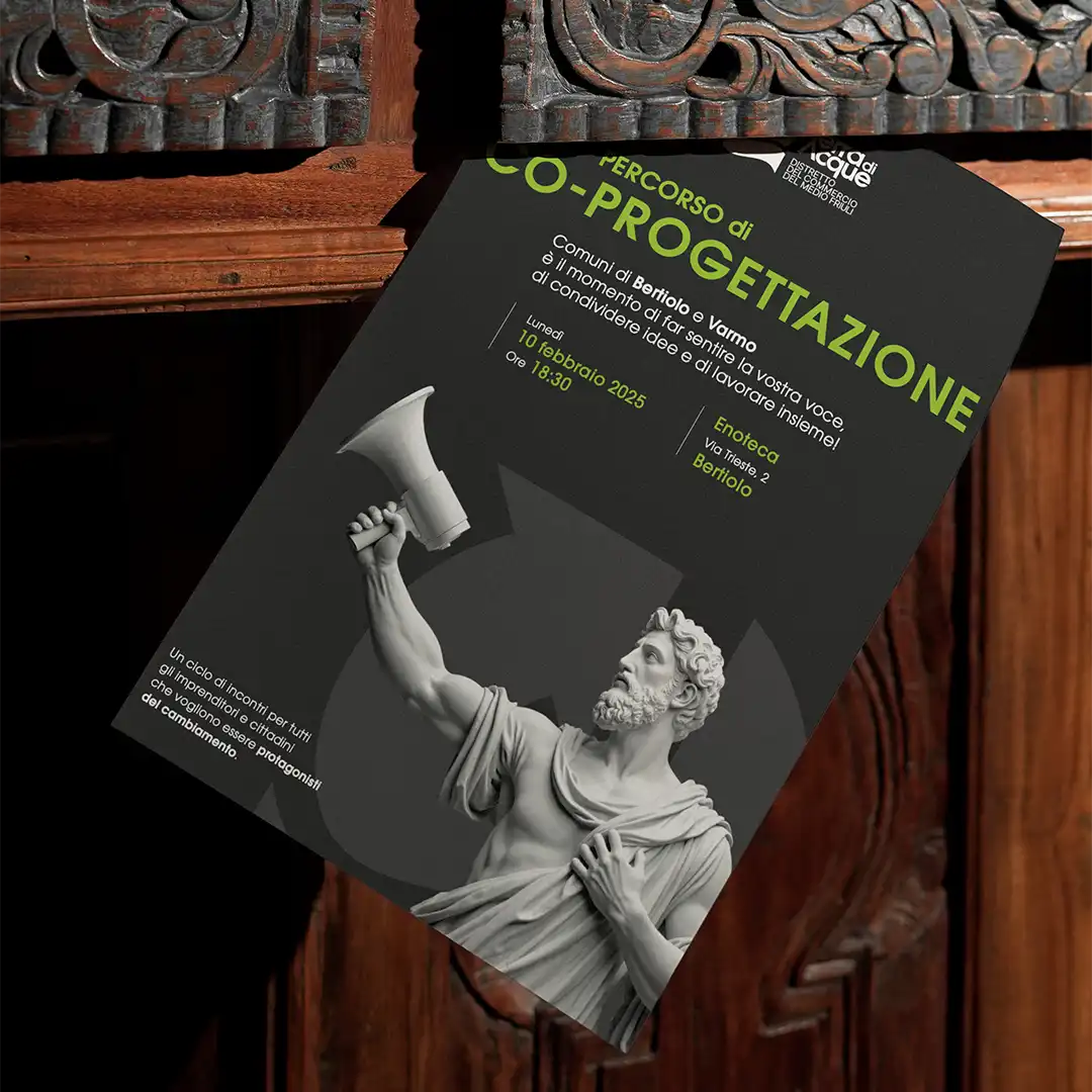 Volantino A4 CoProgettazione Distretto Terra di Acque