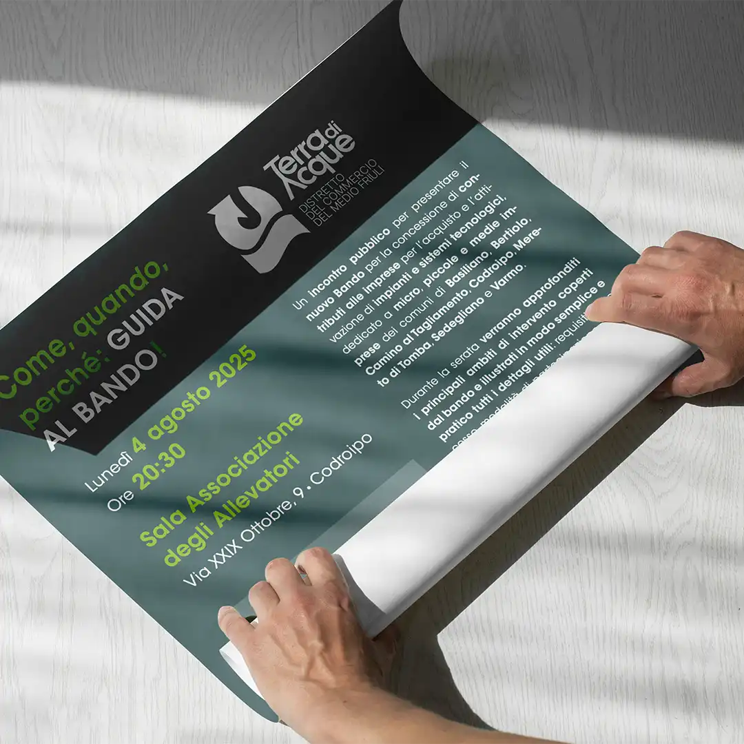 Volantino A5 Bando Distretto Terra di Acque